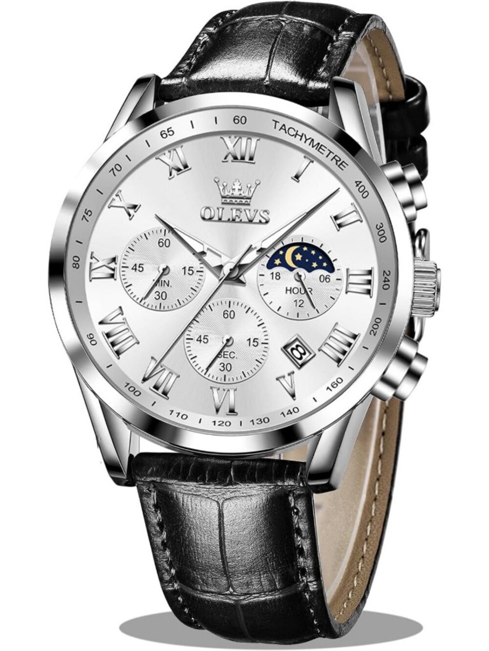 Luxury Men's Waterproof Watch with Large Face, Stylish Design & Durable Features